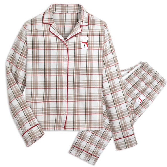 Disney Other - NWT Disney Flannel Plaid Pajama Set Mickey Mouse Snowman size 3x
